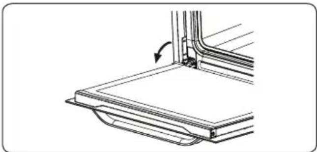SHARP K-71P28INM-EU - Extracción de la puerta del horno - 1
