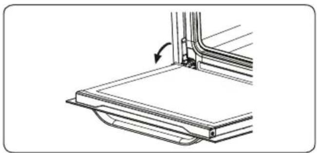SHARP K-71P28INM-EU - Ausbauen der Backofentür - 1