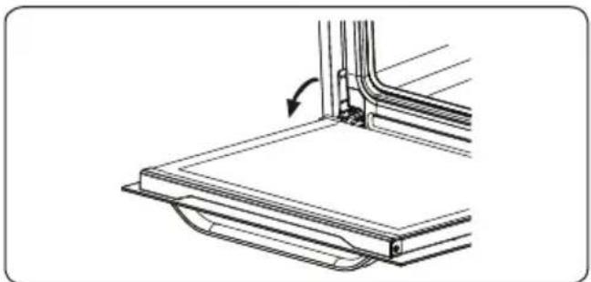 SHARP K-71P28INM-EU - Démontage de la porte du four - 1