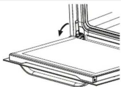 SHARP K-71P28INM-EU - Отстраняване на вратата на фурната - 1