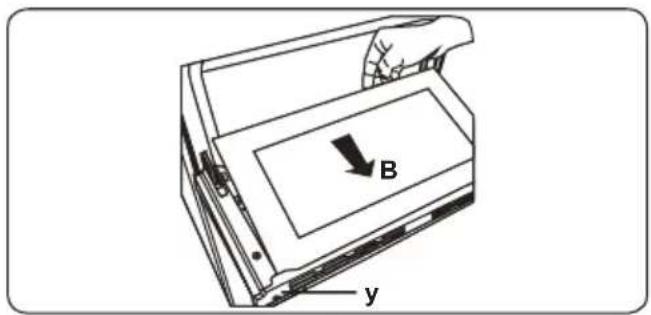 B y