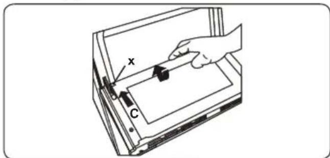 SHARP K-61D27BM1-FR - Removal of the Inner Glass - 3