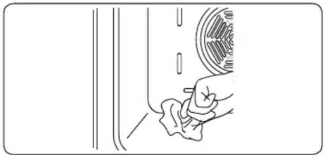 SHARP K-61D27BM1-FR - Cleaning the Inside of the Oven - 1