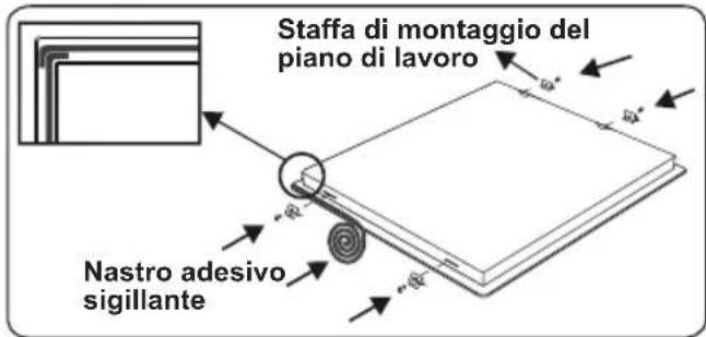 SHARP K-T2P51BMH-EU - Installazione del piano cottura - 1