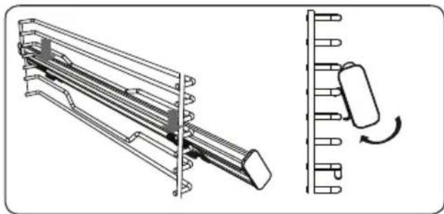 SHARP K-T2P51BMH-EU - Telescopic rails - 2