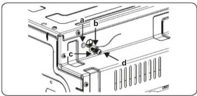SHARP K-T2P51BMH-EU - If the oven is installed under a hob: - 4