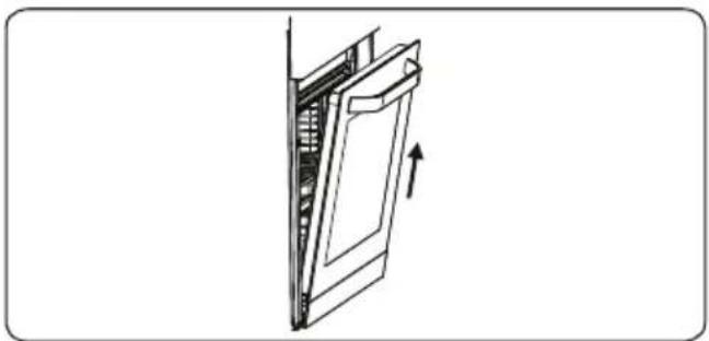 SHARP K-T2P51BMH-EU - Rimozione dello sportello del forno - 3