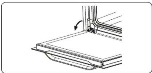 SHARP K-T2P51BMH-EU - Removal of the Oven Door - 1