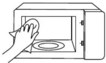 TOSHIBA MW3-AG20PE(BK) - Hot soapy water or vinegar solution: - 1