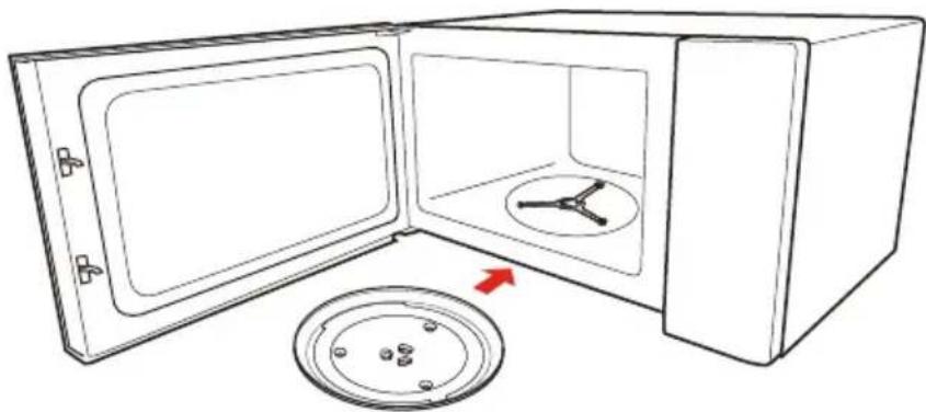 TOSHIBA MW3-AG25PFI(MG) - TURNTABLE INSTALLATION - 2