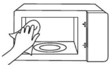 TOSHIBA MW3-AG25PFI(MG) - Agua jabonosa caliente o solución de vinagre: - 1