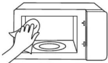 TOSHIBA MW3-AG25PFI(MG) - Hot soapy water or vinegar solution: - 1