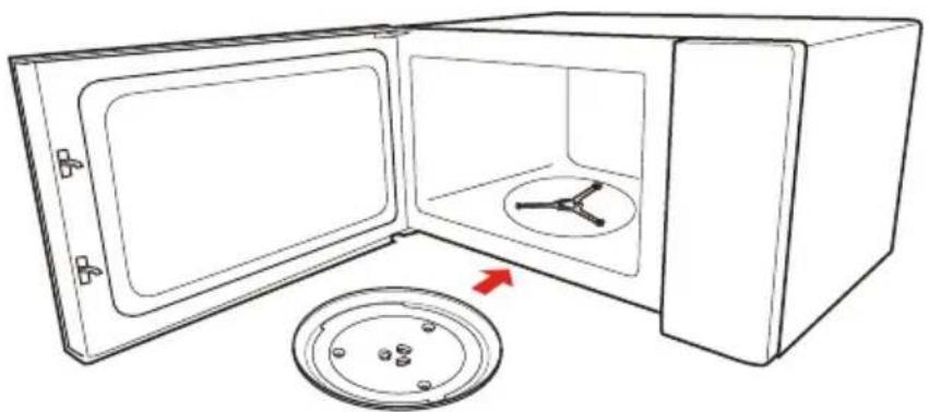 TOSHIBA MW3-AM25PFI(MG) - NOMS DES PIÈCES ET ACCESSOIRES DU FOUR À MICRO-ONDES - 7