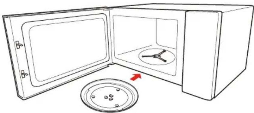 TOSHIBA MW3-AM25PFI(MG) - TURNTABLE INSTALLATION - 2