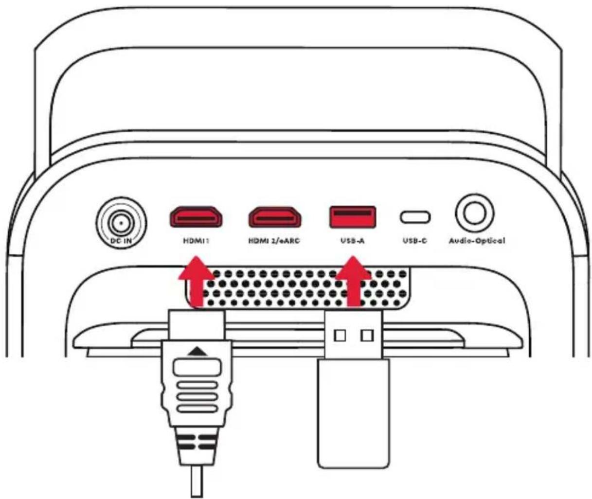 NEBULA X1 - Reproducción de vídeo en dispositivos HDMI/USB - 1