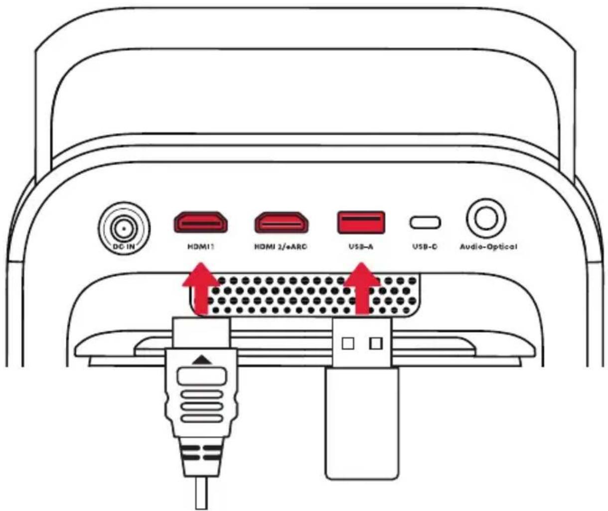 NEBULA X1 - Playing Video from HDMI / USB Devices - 1
