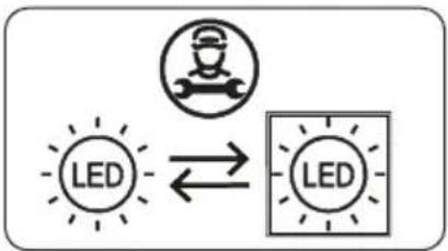 SHARP SJ-BAO9RHXTC-EU - Substituir a iluminação LED - 2