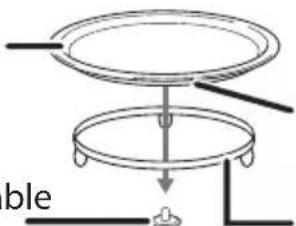 TOSHIBA MV-TC25T(BK) - Turntable Installation - 1