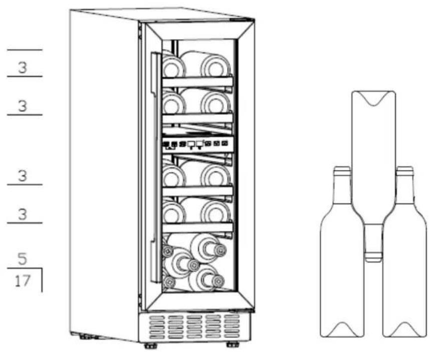 NODOR NorCare VB17 BK - Wine storage - 1