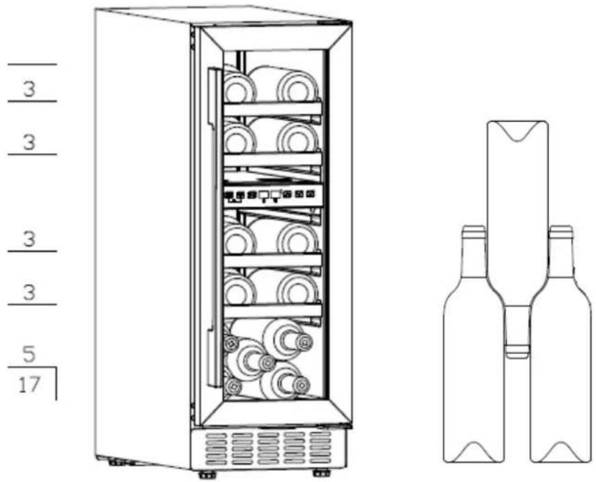 NODOR NorCare VB17 BK - Stockage du vin - 1