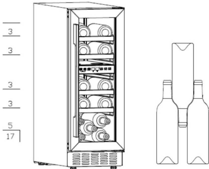 NODOR NorCare VB17 BK - Armazenamento de vinho - 1