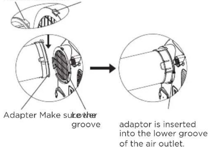 TOSHIBA TAPX08W5HWT - - Install The Exhaust Hose Assembly To The Unit: - 1