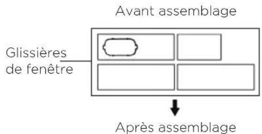 TOSHIBA TAPX08W5HWT - - Préparer le panneau coulissant de fenêtre réglable - 1
