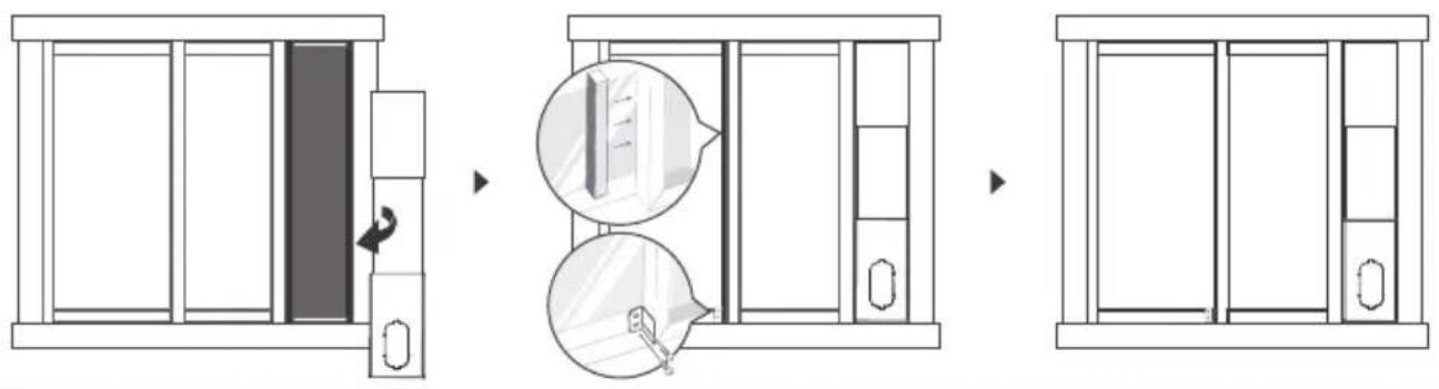 TOSHIBA TAPX08W5HWT - - Installation de fenêtre coulissante - 1