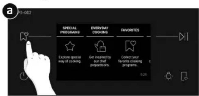 HAIER H4MWID49C6NQB - How to access Favorites menu from the oven: - 1