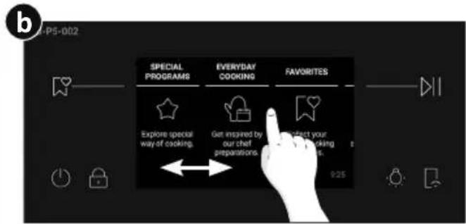 HAIER H4MWID49C6NQB - How to access Favorites menu from the oven: - 2