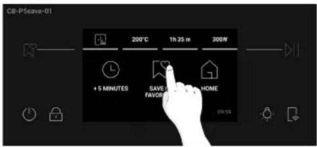 HAIER H4MWID49C6NQB - Save recipes as Favorites: - 1