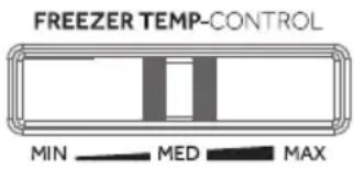 HOOVER HODQ4T718EX - Adjusting the temperature of the Fridge compartment - 1