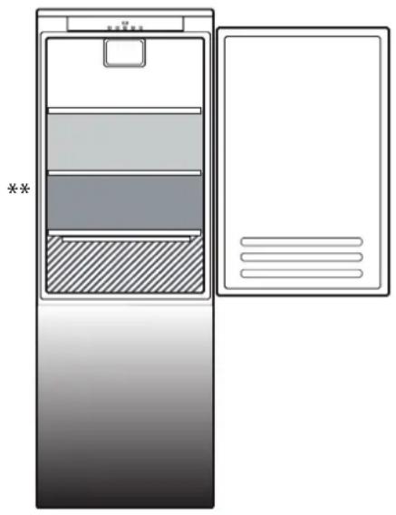 HOTPOINT HAC18D031A1 - Modul de depozitare a alimentelor și băuturilor proaspete - 1