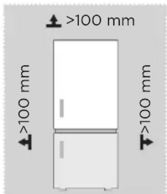 MIDEA MDRB600MME46 - Wymiary i odstępy - 1