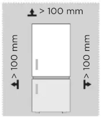 MIDEA MDRB600MME46 - Dimenzije in odmiki - 1