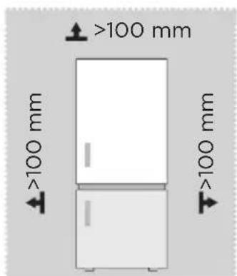 MIDEA MDRB600MME46 - Izmēri un attālumi - 1