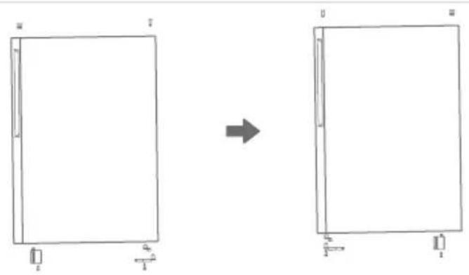 MIDEA MDRB600MME46 - Inversione dello sportello - 5