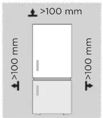 MIDEA MDRB600MME46 - Matmenys ir atstumai - 1