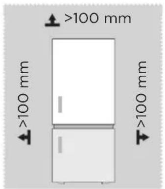 MIDEA MDRB600MME46 - Përmasat dhe hapësirat - 1