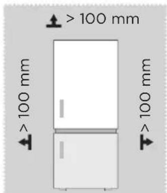 MIDEA MDRB600MME46 - Rozměry a odstupy - 1