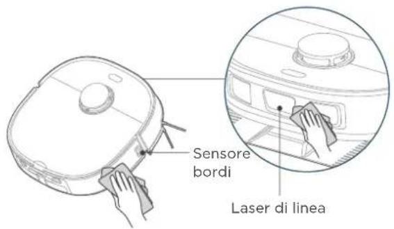 EUREKA J15 ULTRA - Pulizia dei sensori del robot (pulirlo secondo necessità) - 1