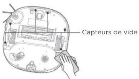 EUREKA J15 ULTRA - Nettoyage des capteurs du robot (nettoyer si nécessaire) - 2