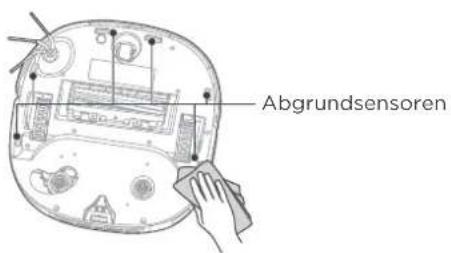 EUREKA J15 ULTRA - Reinigung der Robotersensoren (bei Bedarf reinigen) - 2