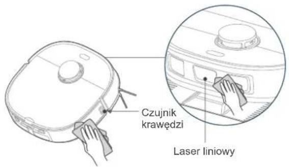 EUREKA J15 ULTRA - Czyszczenie czujników robota (czyścić w razie potrzeby) - 1