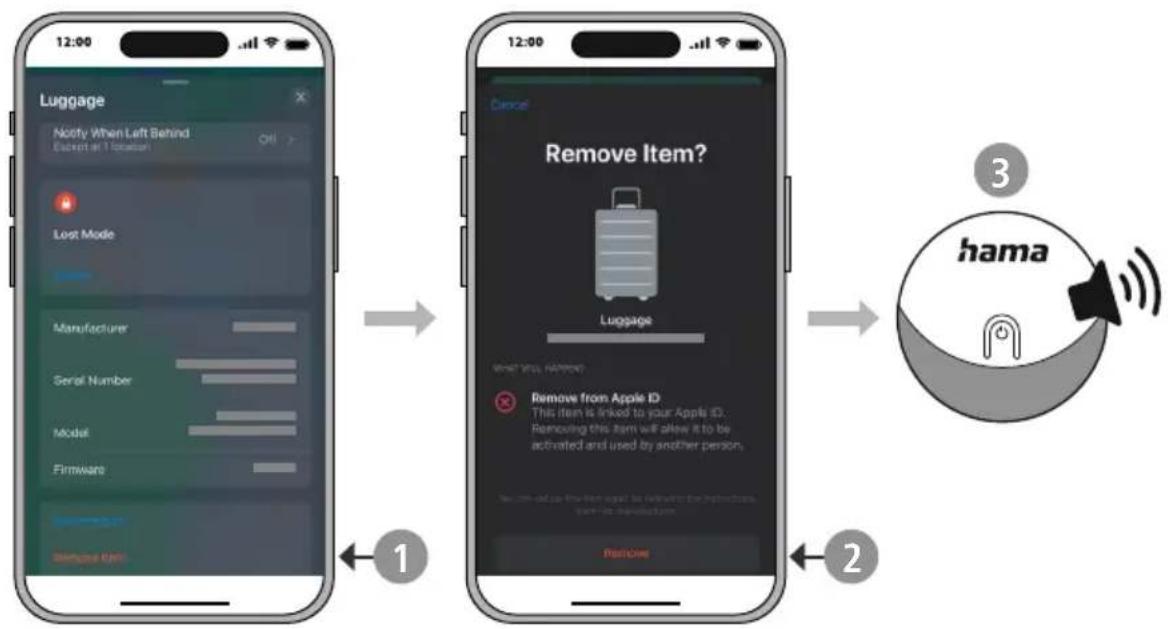HAMA Smart Finder 00185815 - Retirer l'appareil - 1
