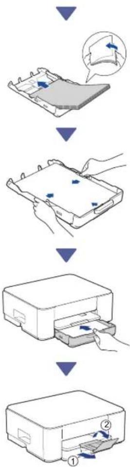 BROTHER DCP-J1260W - Chargez du papier A4 dans le bac - 3