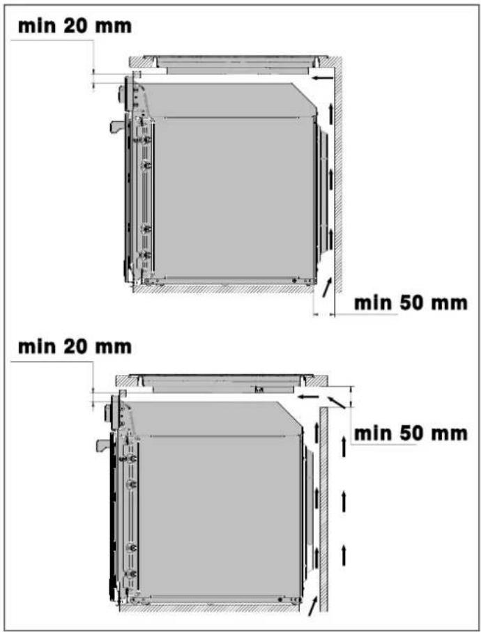 BERTAZZONI P905I1M30NP - INSTALLATION AU-DESSUS D'UN LOGEMENT OU DE TIROIRS - 1