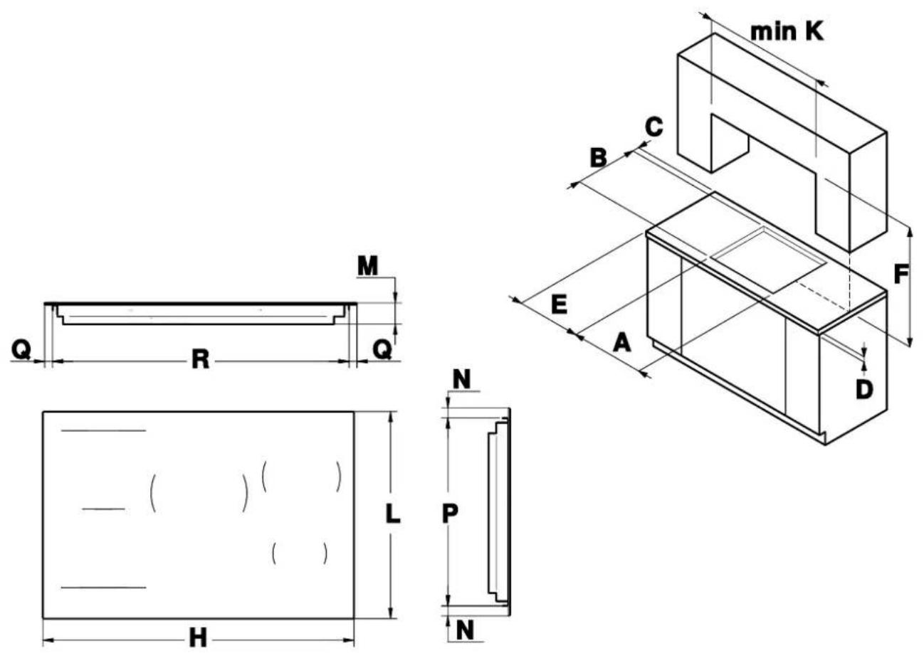 BERTAZZONI P905I1M30NP - INSERTING THE HOB - 1