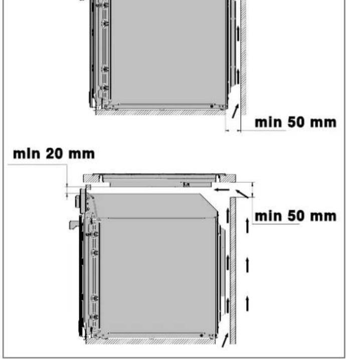 BERTAZZONI P905I1M37NT - INSTALLATION OVER A COMPARTMENT OR DRAWERS - 1