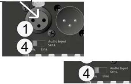 DB Technologies Opera Unica 12 - WÄHLSCHALTER INPUT SENSITIVITY "Mic/Line" - 1